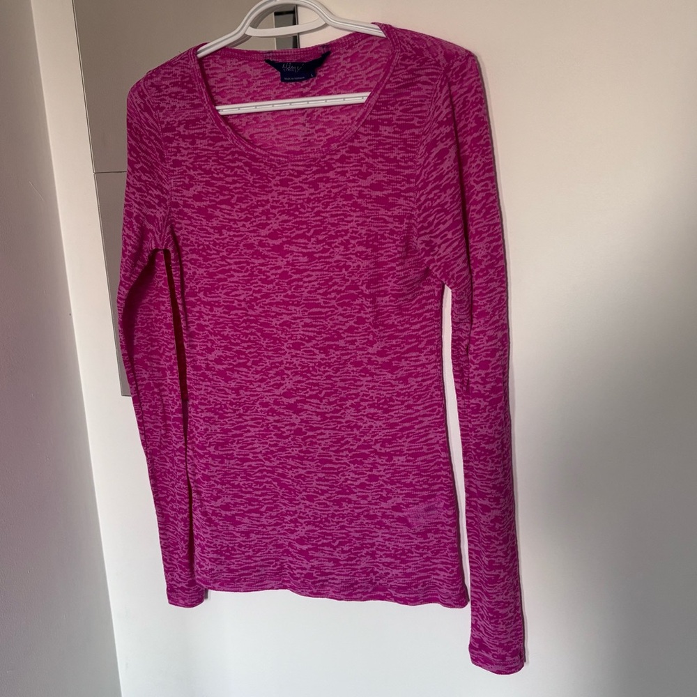 Miley Cyrus & Max Azria Fuchsia Long Sleeve Top